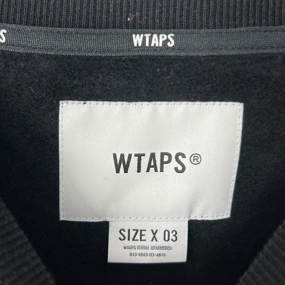 WTAPS NWT Black academy Crewneck Sweater Lima Size 3 - Picture 4 of 10